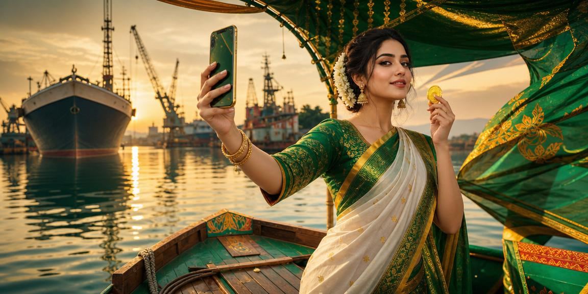 খুলনায় পহেলা বৈশাখ উৎসবে মোবাইলে ক্যাসিনো খেলছেন একজন